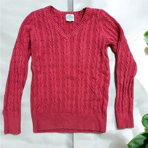 St John’s Bay Cable Knit Sweater size Small